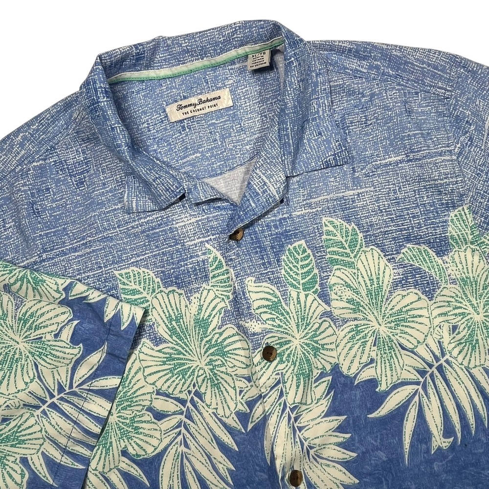 Tommy Bahama Coconut Point IslandZone Button Up Shirt Mens XL Tropical *Flaw
